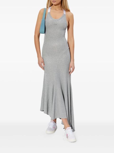 Off-White ribbed-knit midi dress - Grey - zdjęcie produktu nr 2