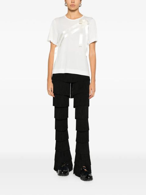 Simone Rocha sash bow T-shirt - White