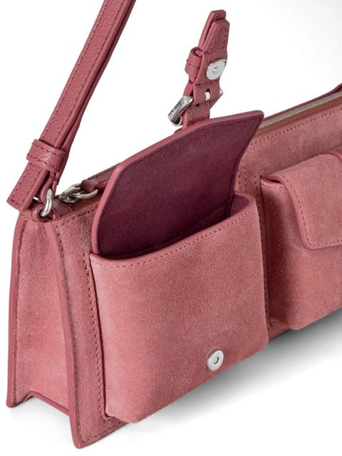 Mulberry Roxanne buckled suede shoulder bag - Pink