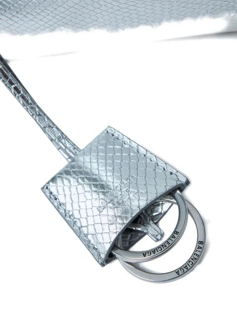 Balenciaga croc-embossed rodeo mini tote bag - Silver