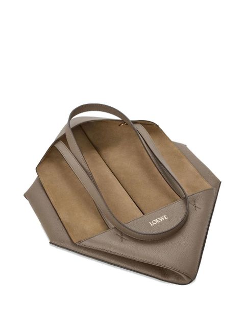 LOEWE medium Puzzle Fold horizontal tote bag - Brown