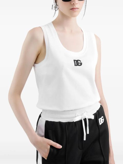 Dolce & Gabbana DG logo tank top - White