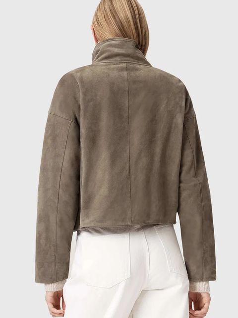 AllSaints kurtka zamszowa