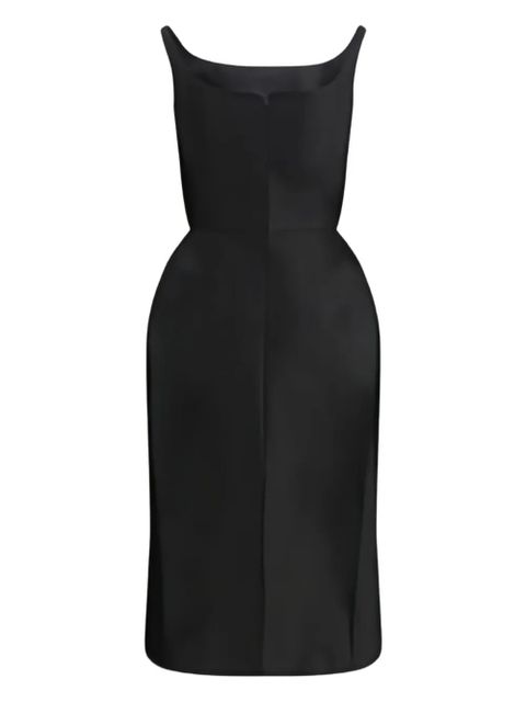 Magda Butrym midi square neck dress - Black - zdjęcie produktu nr 2