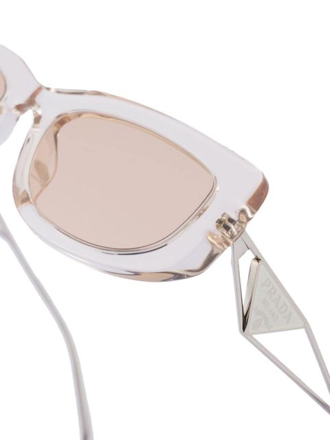 Prada Eyewear Symbole rectangle-frame sunglasses - Neutrals - zdjęcie produktu nr 2