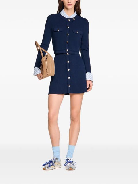 SANDRO front-pocket cardigan - Blue - zdjęcie produktu nr 2