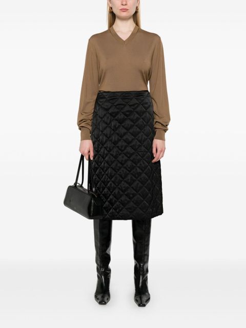 KHAITE V-neck sweater - Brown - zdjęcie produktu nr 2