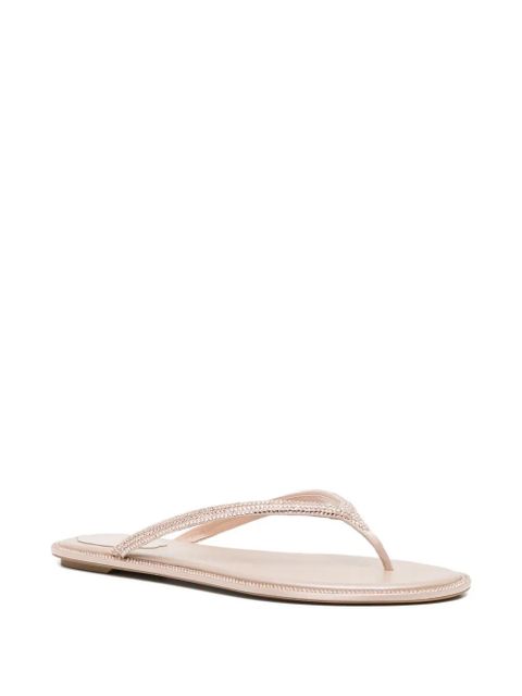 René Caovilla embellished flat sandals - Pink - zdjęcie produktu nr 2