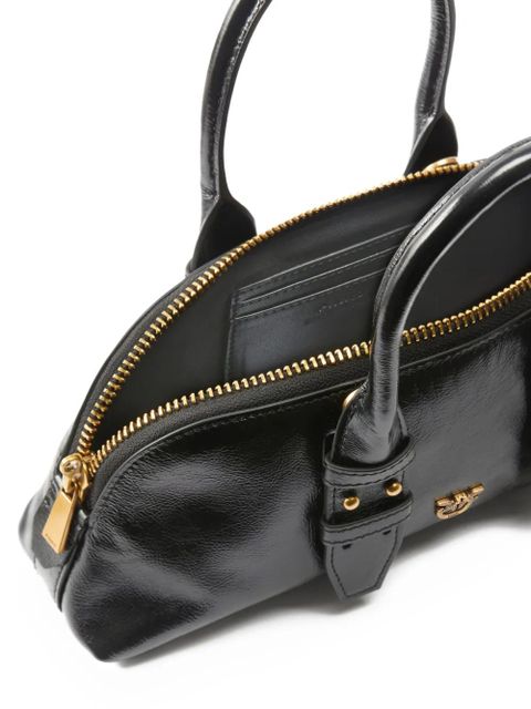 PINKO zip-top handle tote bag - Black