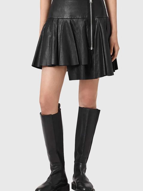 AllSaints spódnica skórzana IRINA