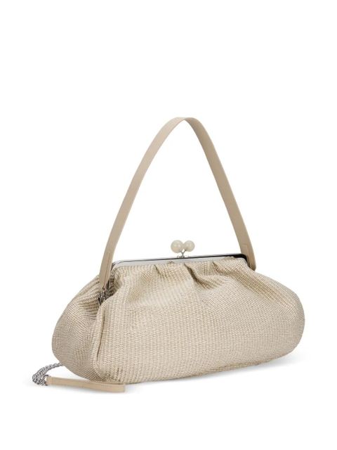 Weekend Max Mara Wkanabarro woven clutch bag - Neutrals