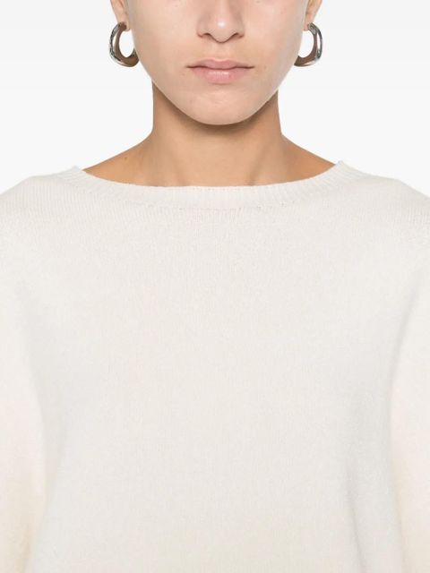 SOLOTRE round-neck sweater - White
