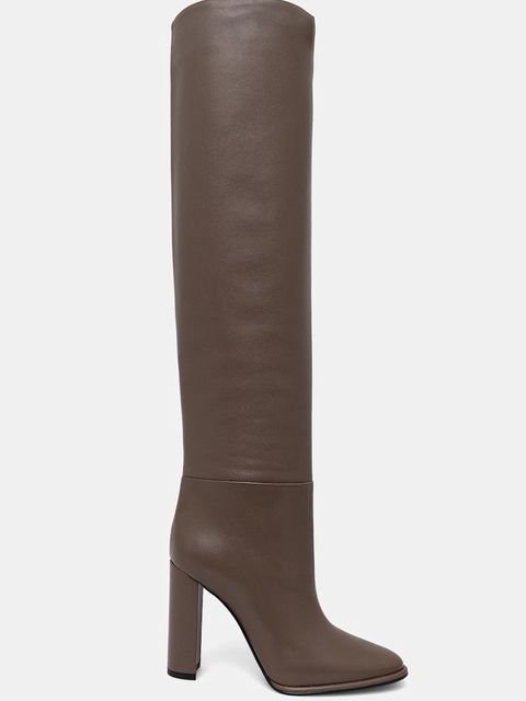 Le Silla kozaki skórzane Stivale Elsa damskie kolor brązowy na słupku 7060C100RBPPGLO793 - zdjęcie produktu nr 2