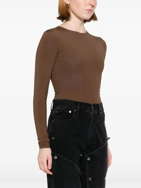 ENTIRE STUDIOS long-sleeved bodysuit - Brown