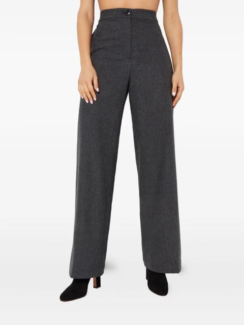 Yves Salomon buttoned wide-leg trousers - Grey - zdjęcie produktu nr 1