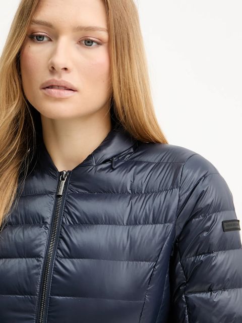 Armani Exchange kurtka puchowa kolor granatowy przejściowa XW001920 AF18757