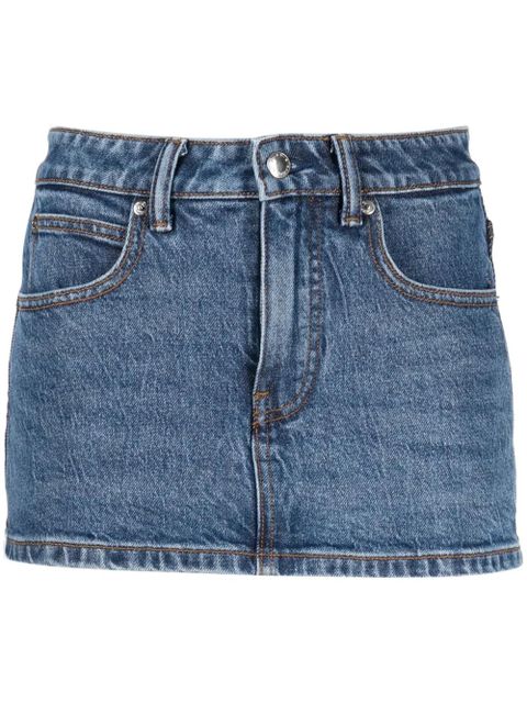 Alexander Wang mid-rise denim skort - Blue - zdjęcie produktu nr 1