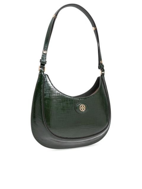 Tory Burch The Robinson Crosshatched shoulder bag - Green