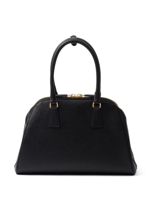 Prada medium Saffiano leather tote bag - Black - zdjęcie produktu nr 2