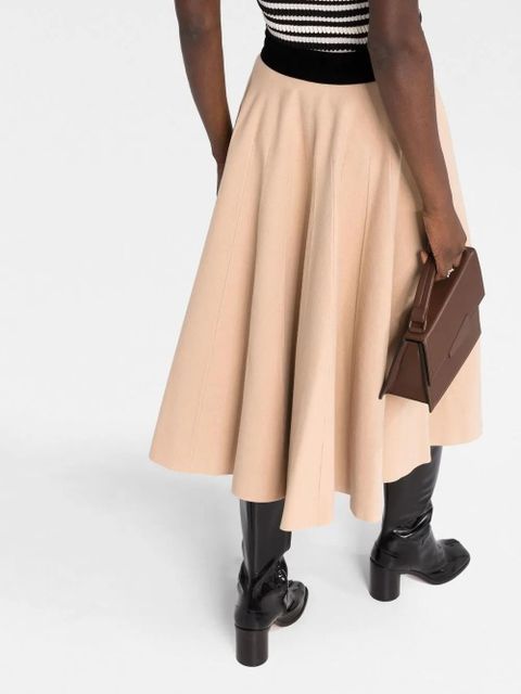 Maison Margiela high-waisted pleated maxi skirt - Neutrals