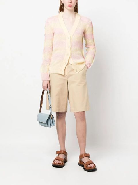 Marni stripe-pattern cardigan - Yellow - zdjęcie produktu nr 2