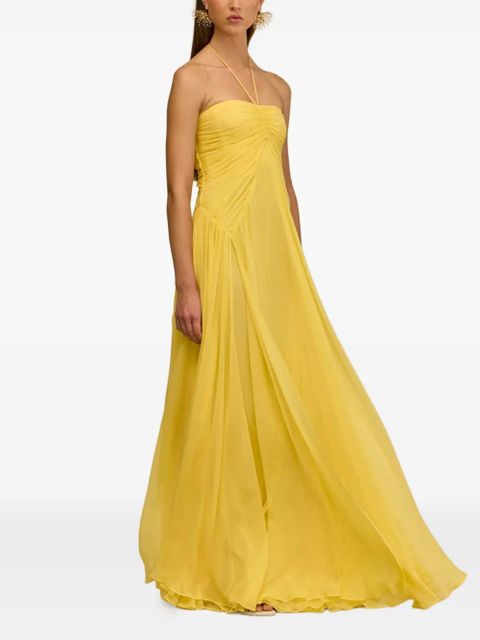 Cult Gaia Ritz gathered gown - Yellow - zdjęcie produktu nr 2
