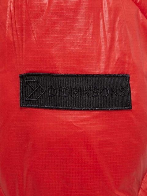 Didriksons kurtka damska kolor czerwony zimowa oversize