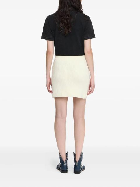 JW Anderson cable-knit mini skirt - Neutrals