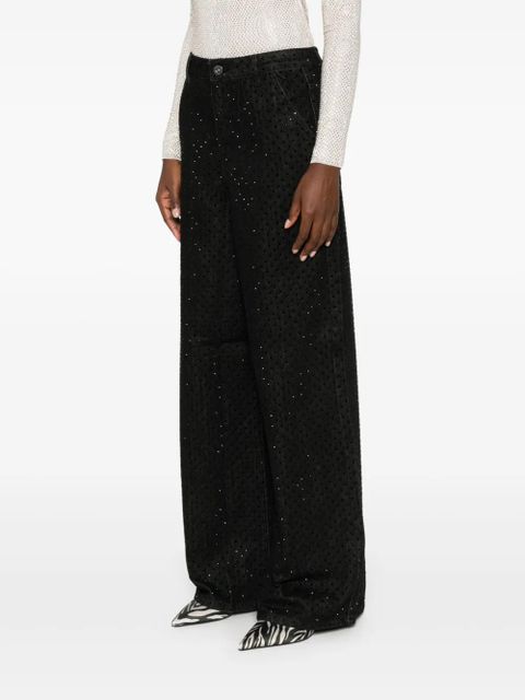 Self-Portrait rhinestone-embellished jeans - Black - zdjęcie produktu nr 2