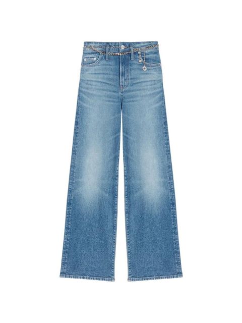 Maje chain-belt faded jeans - Blue - zdjęcie produktu nr 1