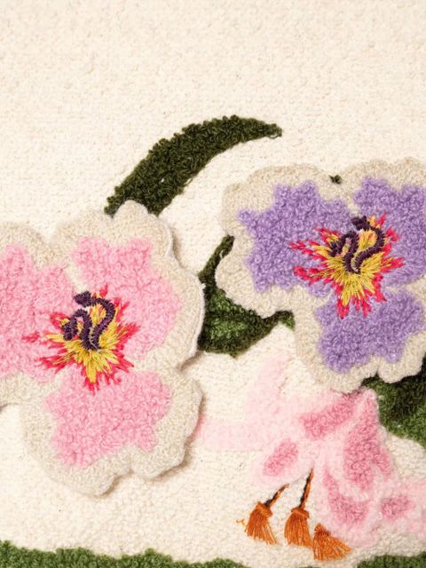 Agua By Agua Bendita Carlota Pacifico cotton-blend top - Neutrals