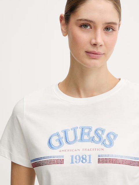 Guess t-shirt bawełniany ALDA