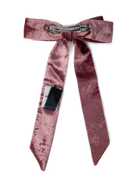 Vivienne Westwood bow-shaped Orb-logo hair clip - Pink - zdjęcie produktu nr 2