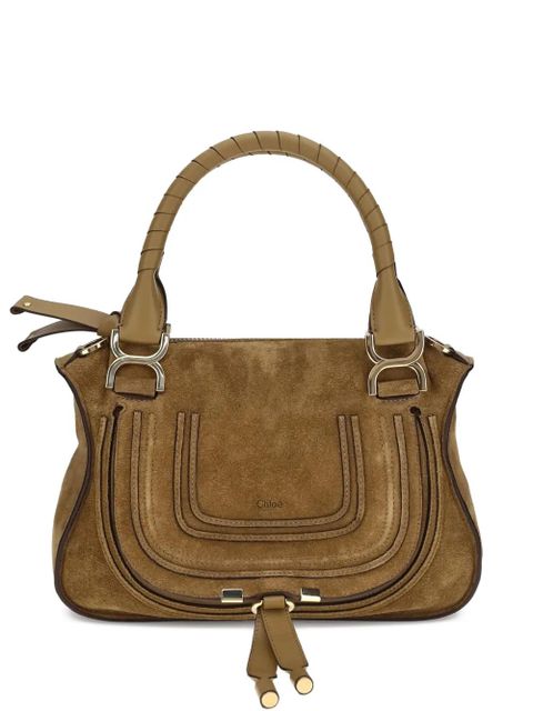 Chloé small Marcie suede-leather cross body bag - Brown - zdjęcie produktu nr 1