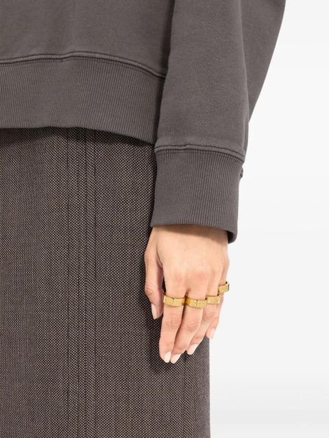 MM6 Maison Margiela engraved rings - Gold