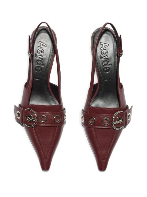 Aeyde 35mm Davina heeled pumps - Red