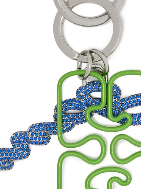 GANNI logo keyring - Silver - zdjęcie produktu nr 2