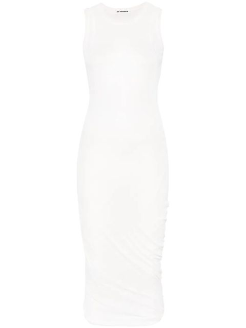 Jil Sander cotton midi dress - White - zdjęcie produktu nr 1