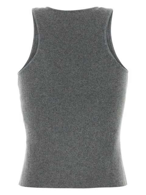 Magda Butrym crochet-detail knitted top - Grey - zdjęcie produktu nr 2