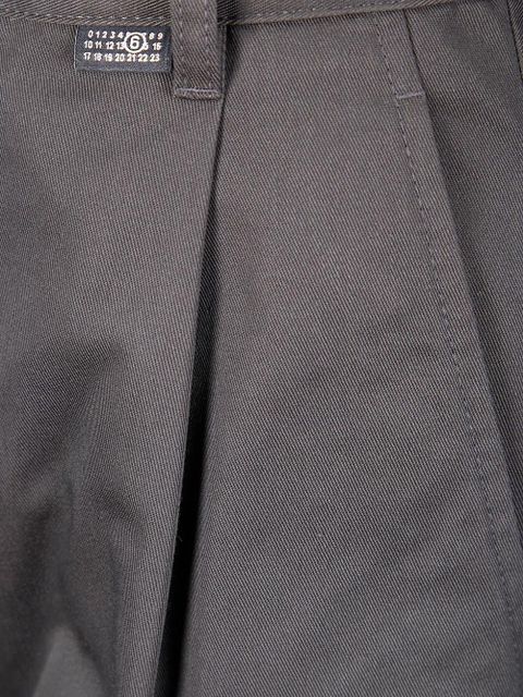 MM6 Maison Margiela pleated trousers - Grey