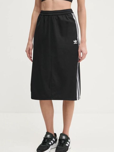 adidas Originals spódnica Adicolor Classic 3S Skirt kolor czarny midi ołówkowa IW8461 - zdjęcie produktu nr 1