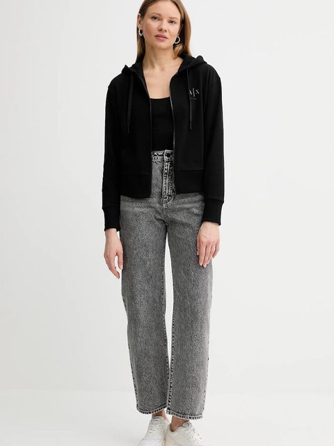 Armani Exchange kurtka kolor czarny przejściowa XW000955 AF12285