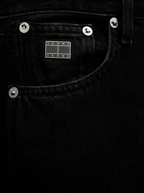 Tommy Jeans spódnica jeansowa kolor czarny maxi prosta DW0DW22119