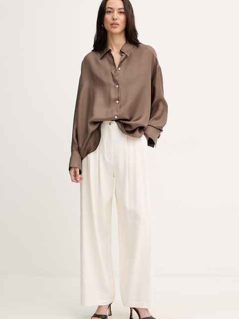 Marella spodnie z dodatkiem lnu MLMALAMARONOFOU - zdjęcie produktu nr 1