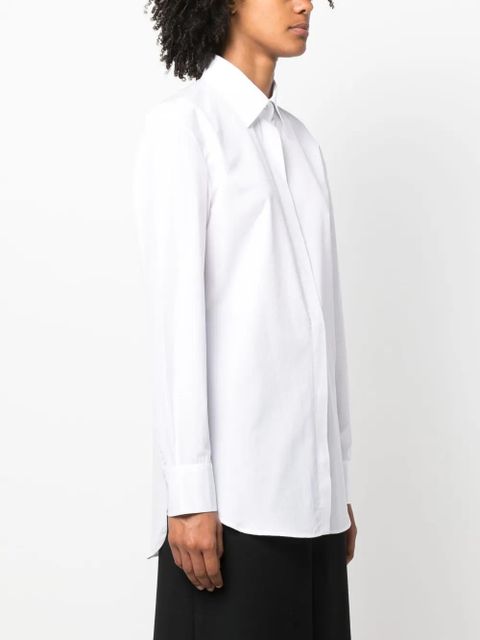 The Row pointed-collar long-sleeve shirt - White