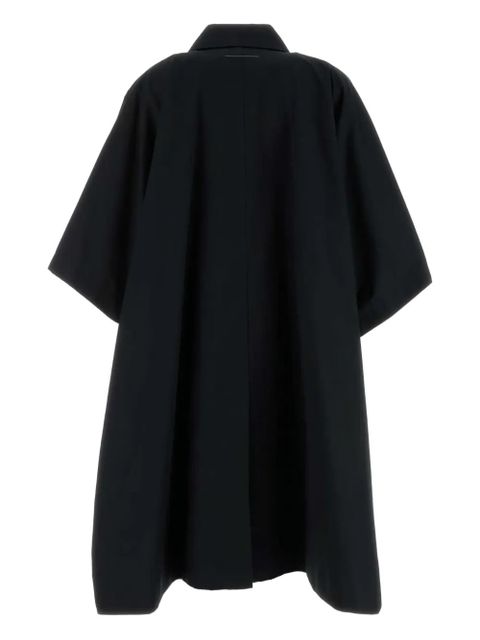 MM6 Maison Margiela Water-repellent cotton gabardine coat - Black - zdjęcie produktu nr 2