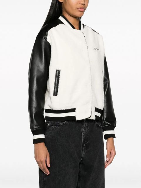 Axel Arigato Saul faux-shearling bomber jacket - White