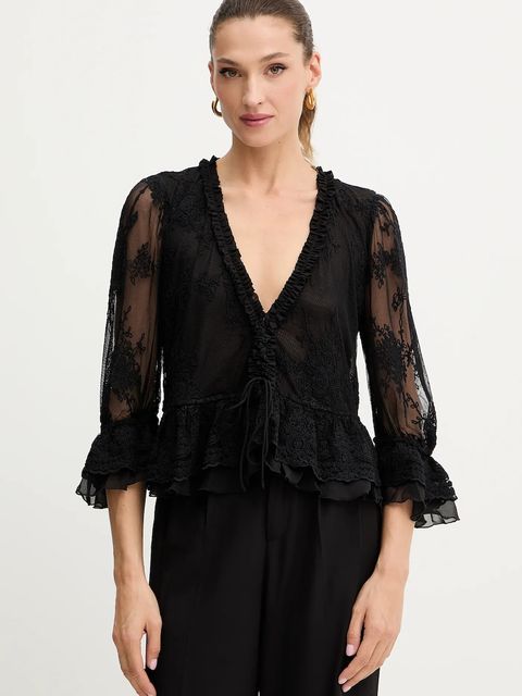 Bardot koszula damskie kolor czarny regular 60028TB1 - zdjęcie produktu nr 1