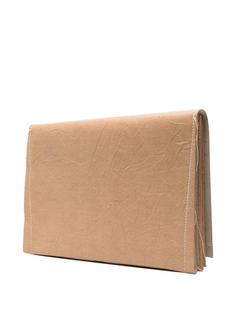 Givenchy logo-print clutch bag - Neutrals