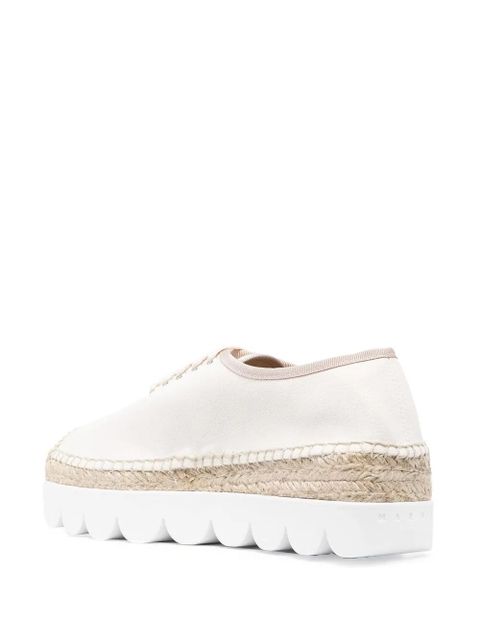 Marni square-toe sneakers - Neutrals